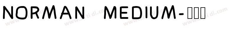 Norman   Medium字体转换